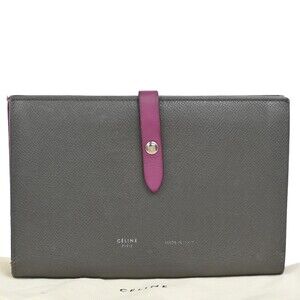 Celine Logo Strap Bifold Long Wallet #257519C12B